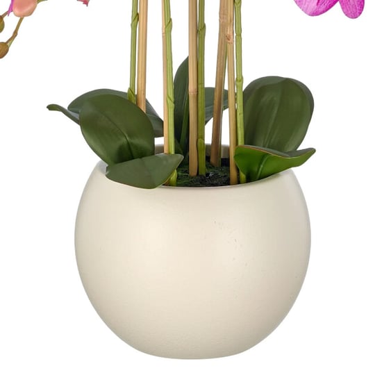 Kopu ® künstliche Orchidee 65 cm – Phalaenopsis im cremefarbenen Topf - Image 4