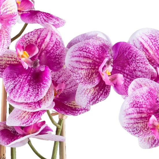 Kopu ® künstliche Orchidee 58 cm – 3 Stängel weißer Pflanzkasten Phalaenopsis - Image 6