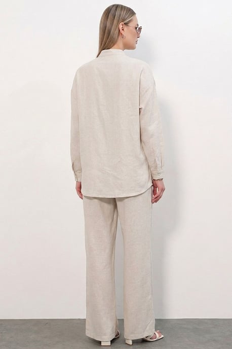 2-teiliges Tunika-Hosen-Set mit Stehkragen - Image 3