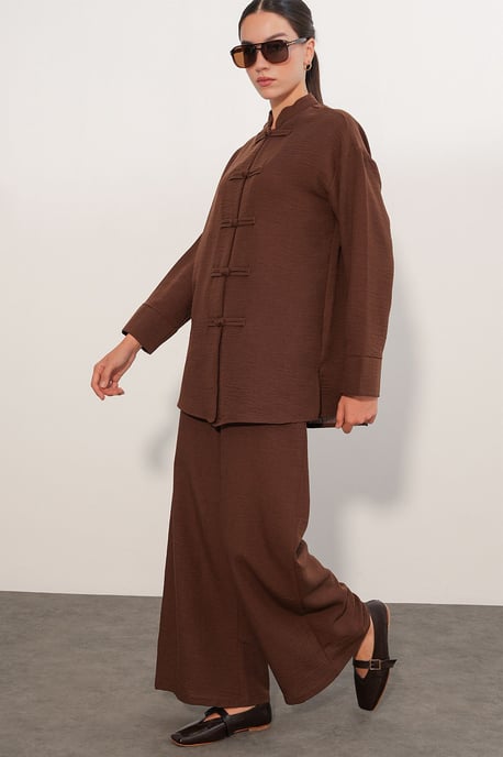 2-teiliges Oversize-Hemd-Hosen-Set - Image 4
