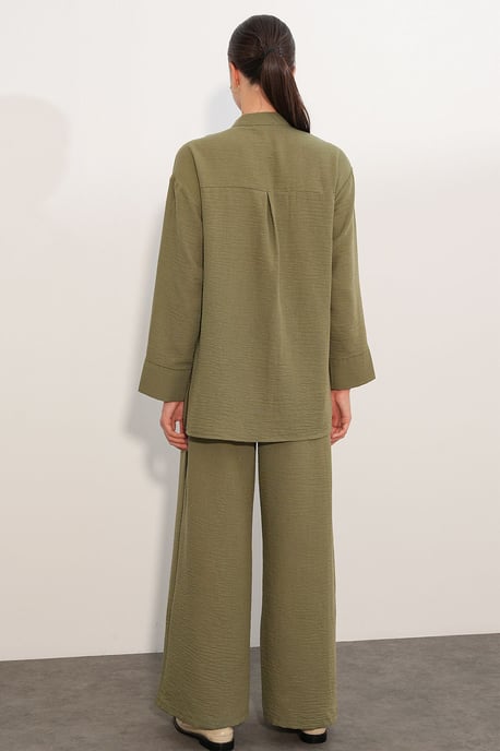 2-teiliges Oversize-Hemd-Hosen-Set - Image 6