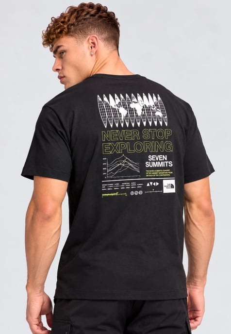 The North Face Herren Multi Location Globe T-Shirt Schwarz - Image 4