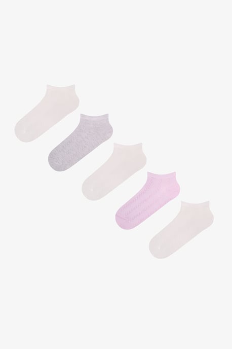 Soft Clouded Jacquard Paar Ankle-Socken - Image 1
