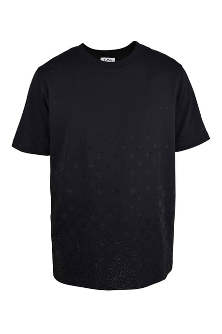 Casablanca T-Shirt mit Monogramm Schwarz - Image 1