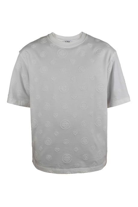 Casablanca Oversize-T-Shirt mit Monogramm Weiß - Image 1