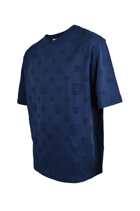 Casablanca Oversize-T-Shirt mit Monogramm Blau - Image 2