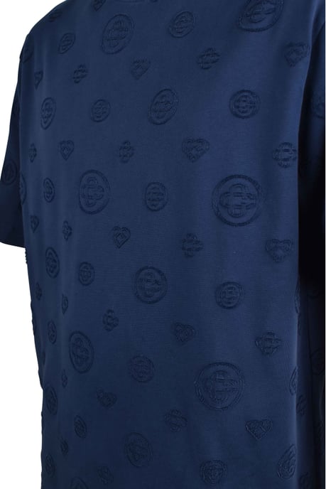 Casablanca Oversize-T-Shirt mit Monogramm Blau - Image 3