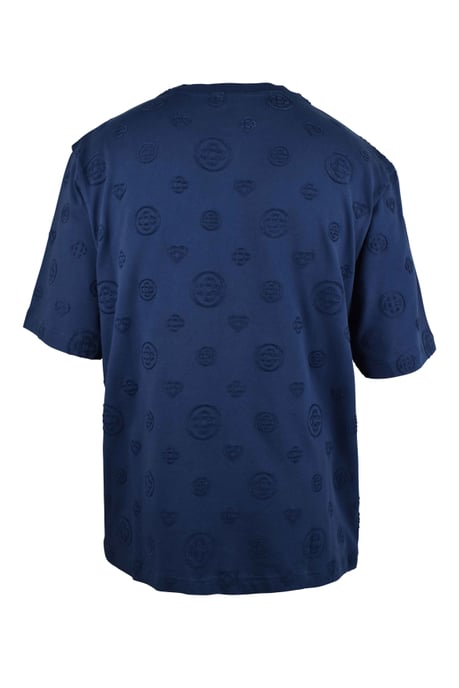 Casablanca Oversize-T-Shirt mit Monogramm Blau - Image 4