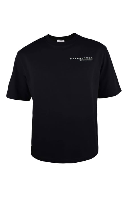 Casablanca Glitch Orchid Oversize-T-Shirt Schwarz - Image 1
