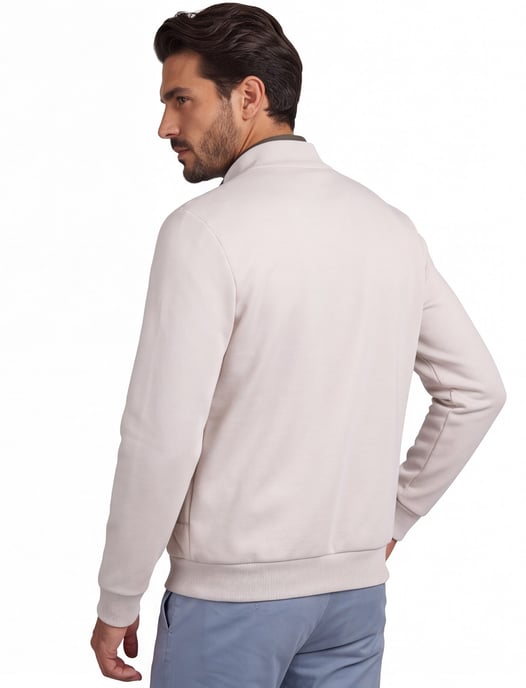 Beige Gentiluomo Weste mit Reißverschluss und Stehkragen - Image 2
