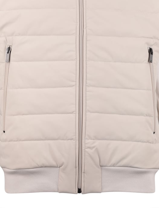 Beige Gentiluomo Weste mit Reißverschluss und Stehkragen - Image 4
