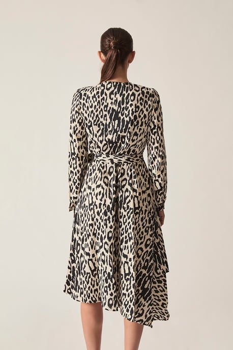 Leopardenprint-Wickel-Midikleid - Image 2
