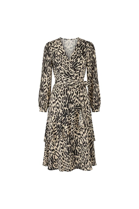 Leopardenprint-Wickel-Midikleid - Image 5
