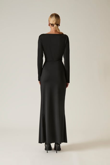 Sculpted Schwarzes Maxikleid - Image 2