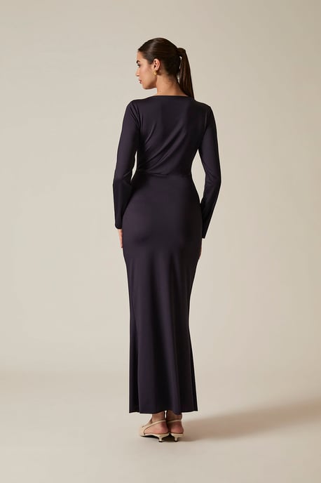 Sculpted Marineblaues Maxikleid - Image 2