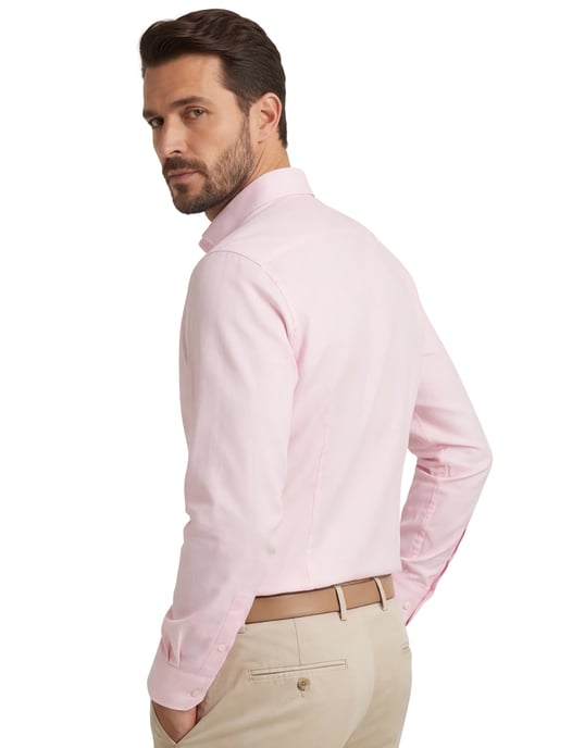OLYMP rosa Body-Fit-Hemd mit Semi-Wide-Kragen - Image 2