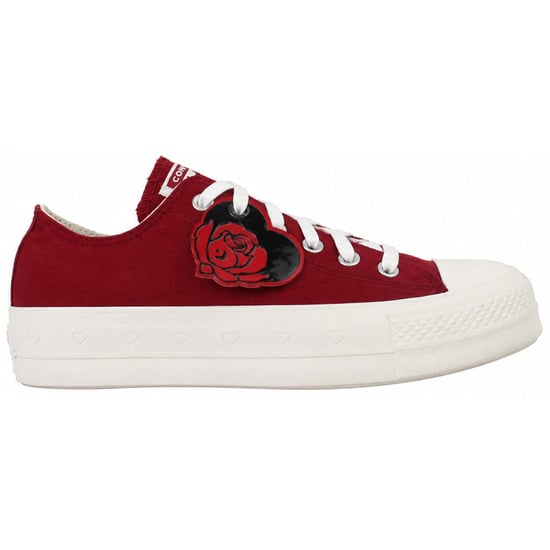 Converse Chuck Taylor Lift OX Damen Rote Plimsolls - Image 1