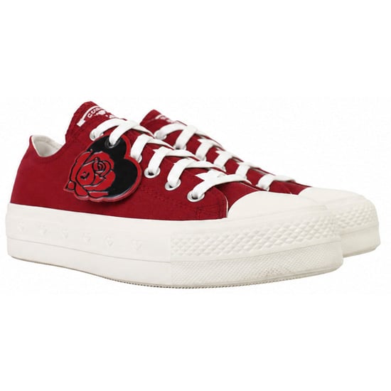 Converse Chuck Taylor Lift OX Damen Rote Plimsolls - Image 2