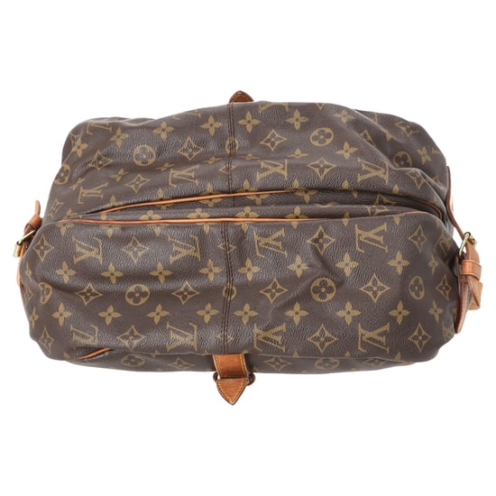 Louis Vuitton Saumur 35 Messenger Bag aus braunem beschichtetem Canvas - Image 5