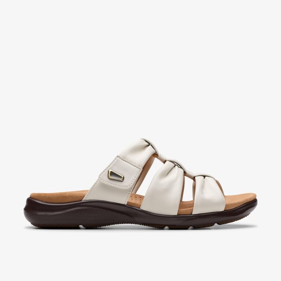 Kitly Slide Cream Leather Sandalen - Image 1