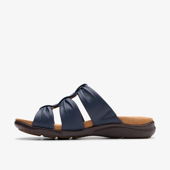 Kitly Slide Navy Leather Sandalen - Image 2