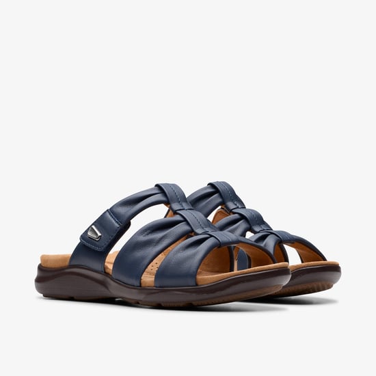 Kitly Slide Navy Leather Sandalen - Image 4