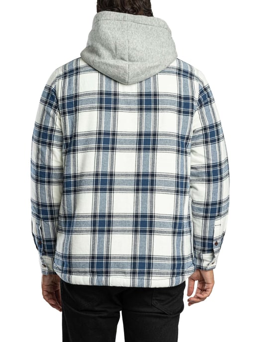 Superdry Borg-Gefüttertes Kapuzenhemd, Weiß - Image 3