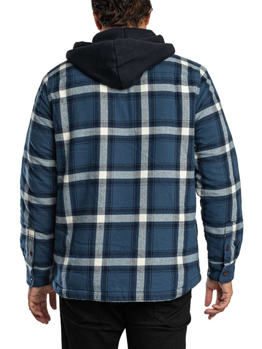 Superdry Borg-Gefüttertes Kapuzenhemd, Blau - Image 3
