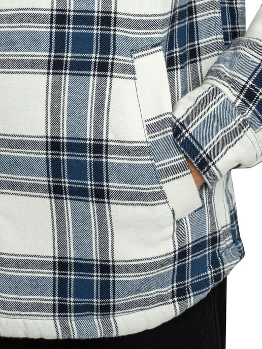 Superdry Borg-Gefüttertes Kapuzenhemd, Weiß - Image 4
