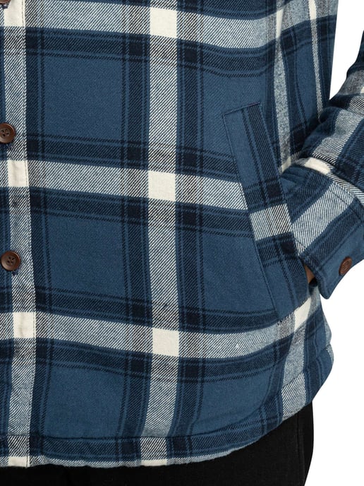 Superdry Borg-Gefüttertes Kapuzenhemd, Blau - Image 4