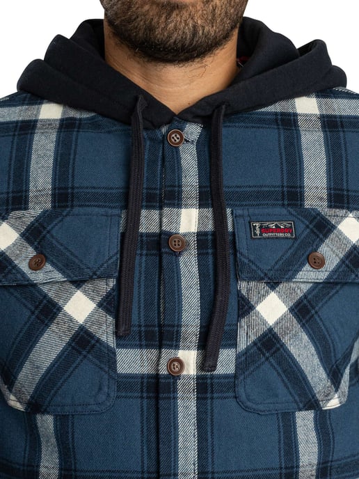 Superdry Borg-Gefüttertes Kapuzenhemd, Blau - Image 5