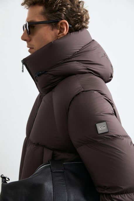 LUFIAN Herren Pufferjacke mit Kapuze und Gänsedaunen - Image 5