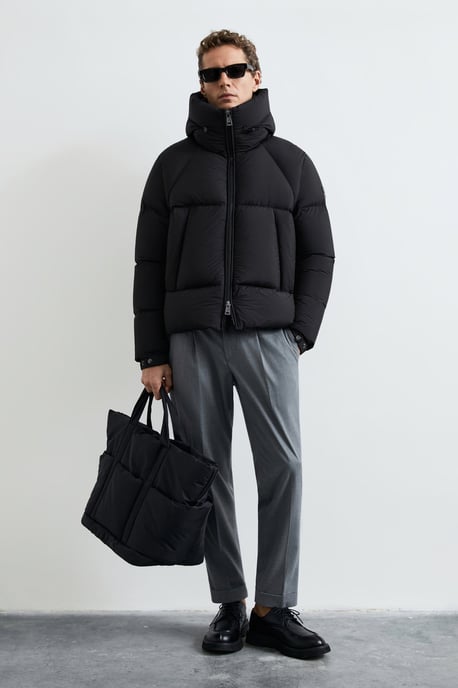 LUFIAN Herren Pufferjacke mit Kapuze und Gänsedaunen - Image 2