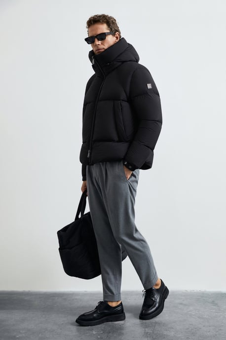 LUFIAN Herren Pufferjacke mit Kapuze und Gänsedaunen - Image 3