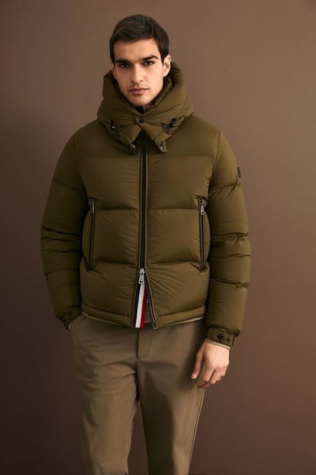 LUFIAN Herren Pufferjacke mit Gänsedaunen und Abnehmbarer Kapuze - Image 1