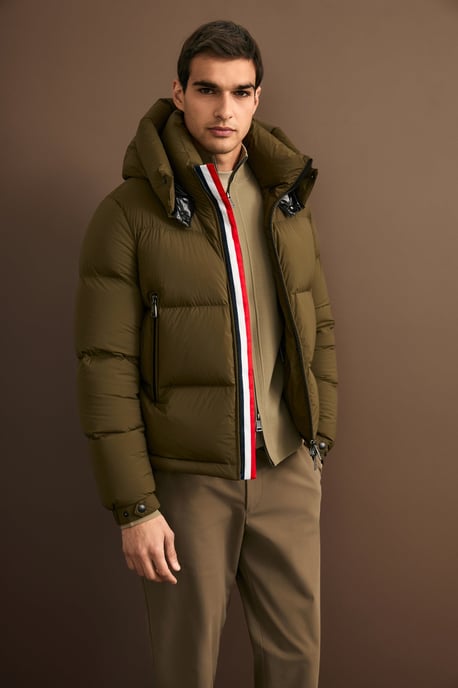 LUFIAN Herren Pufferjacke mit Gänsedaunen und Abnehmbarer Kapuze - Image 3