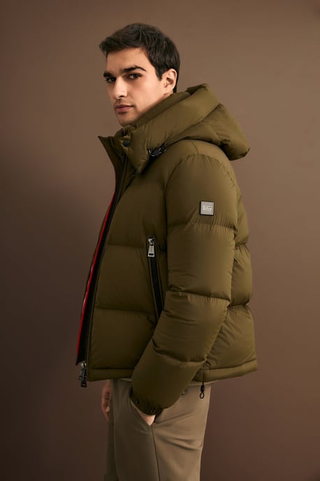 LUFIAN Herren Pufferjacke mit Gänsedaunen und Abnehmbarer Kapuze - Image 4
