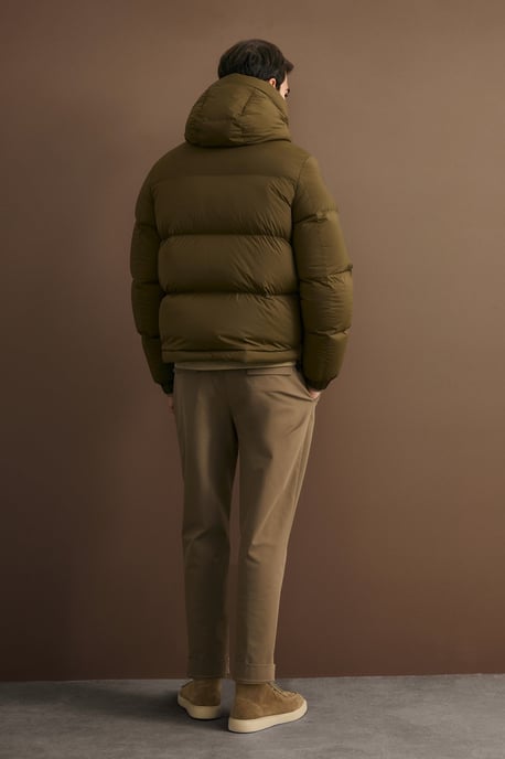 LUFIAN Herren Pufferjacke mit Gänsedaunen und Abnehmbarer Kapuze - Image 6