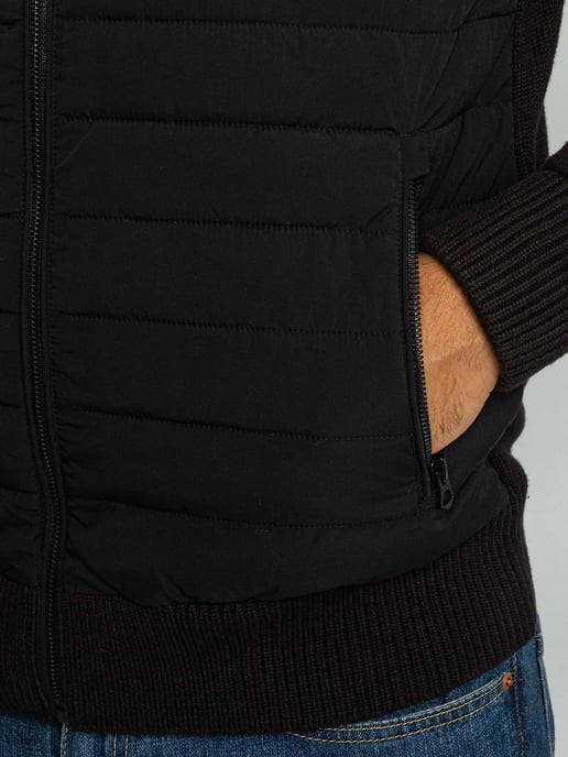Superdry Cardigan-Hybridjacke, Schwarz - Image 4