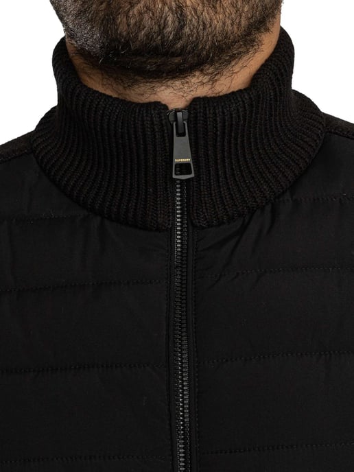 Superdry Cardigan-Hybridjacke, Schwarz - Image 5