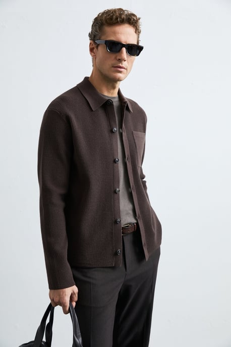 LUFIAN Herren Strickjacke mit Knopfleiste - Image 2