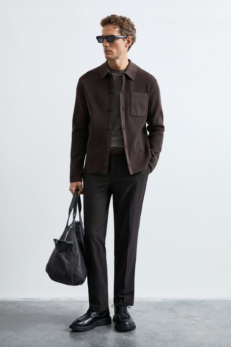 LUFIAN Herren Strickjacke mit Knopfleiste - Image 3