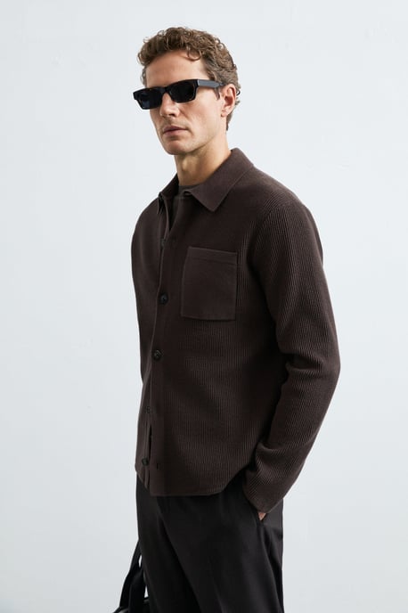 LUFIAN Herren Strickjacke mit Knopfleiste - Image 5
