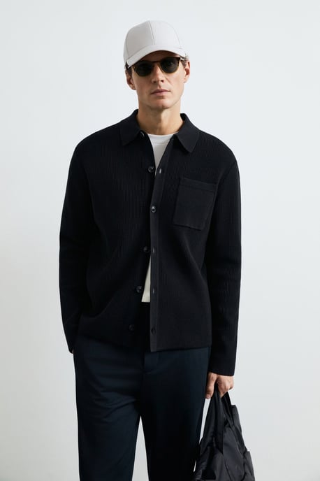 LUFIAN Herren Strickjacke mit Knopfleiste - Image 3