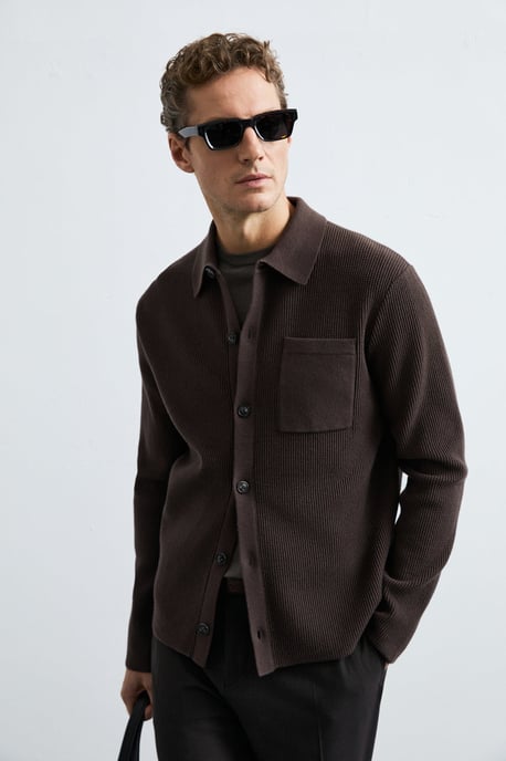 LUFIAN Herren Strickjacke mit Knopfleiste - Image 6