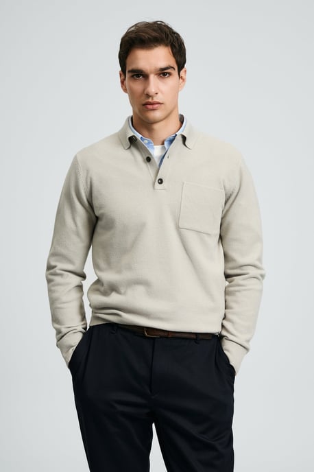 LUFIAN Herren Strick-Polopullover - Image 2
