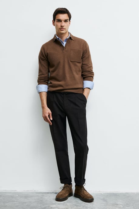 LUFIAN Herren Strick-Polopullover - Image 2
