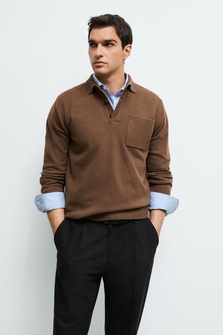 LUFIAN Herren Strick-Polopullover - Image 3