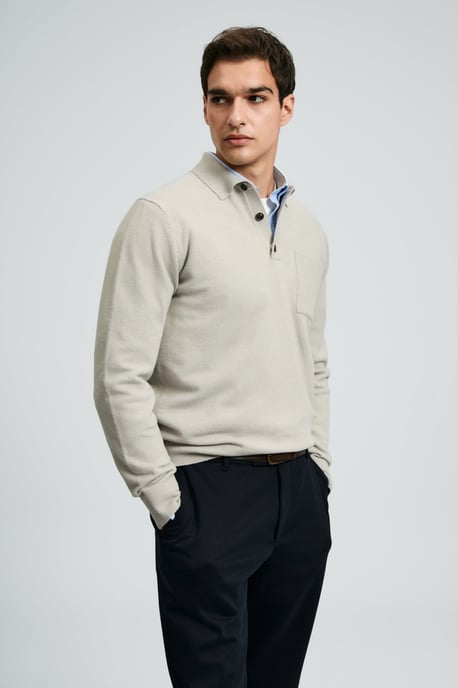 LUFIAN Herren Strick-Polopullover - Image 3