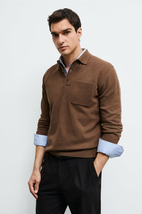 LUFIAN Herren Strick-Polopullover - Image 4